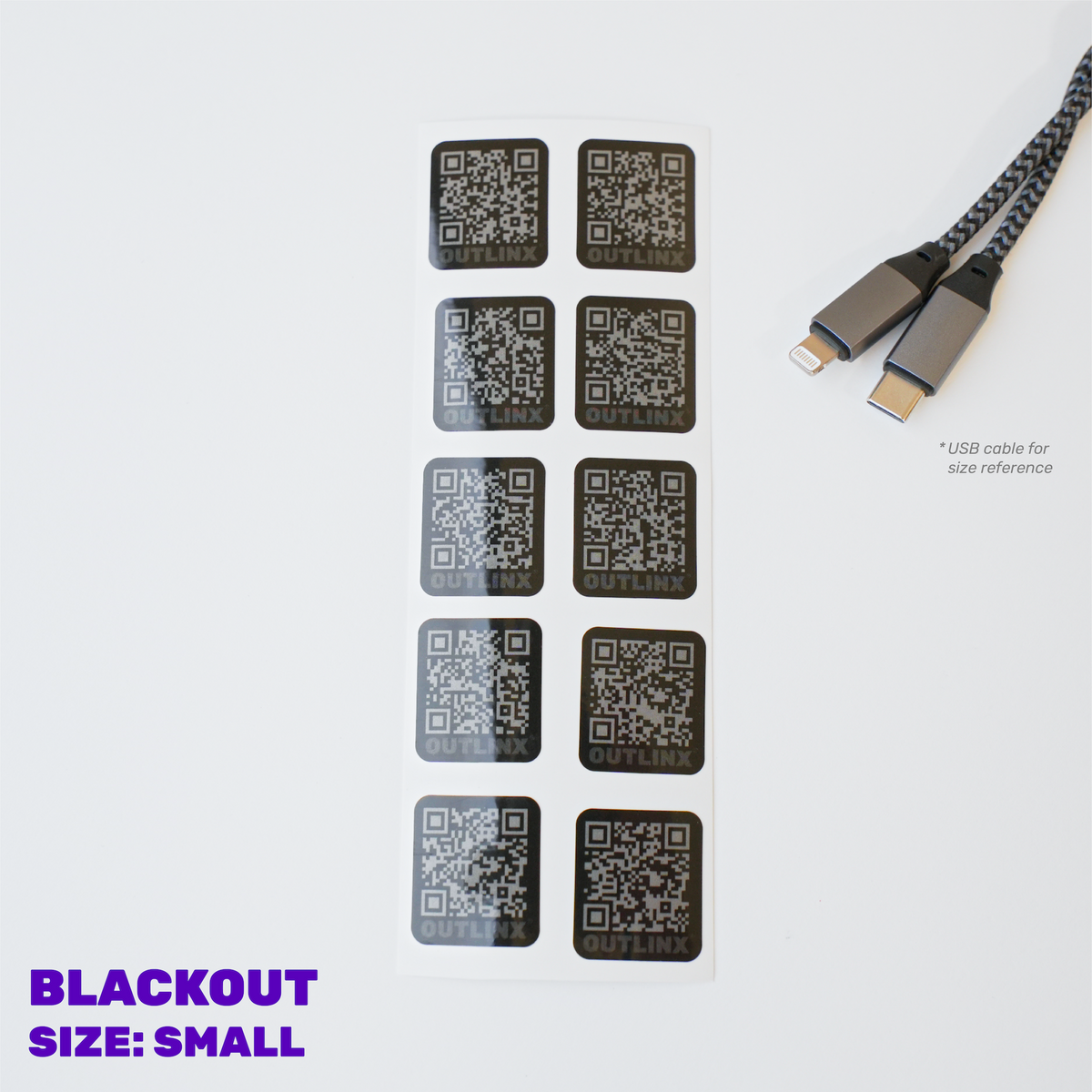Outlinx Blackout QR Smart Stickers - Build Your Own Pack