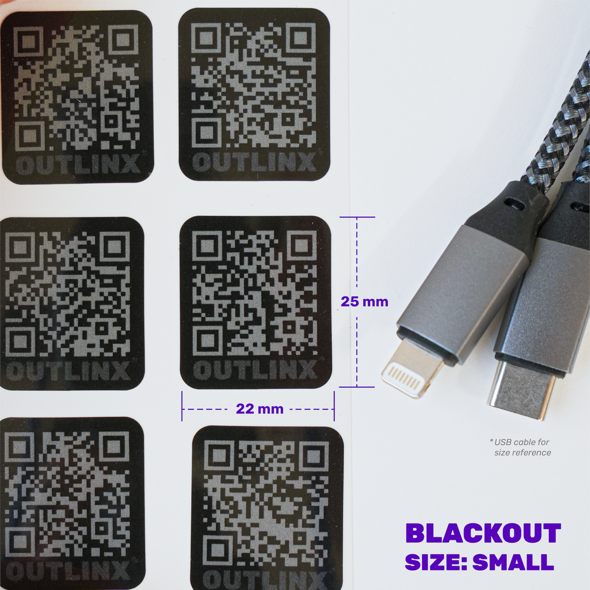 Outlinx Blackout QR Smart Stickers - Build Your Own Pack