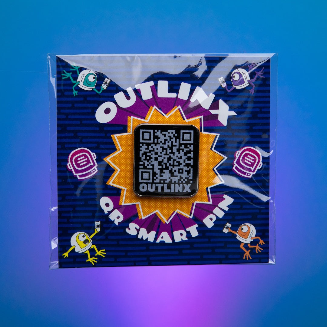 Outlinx QR Smart Pin - Blackout