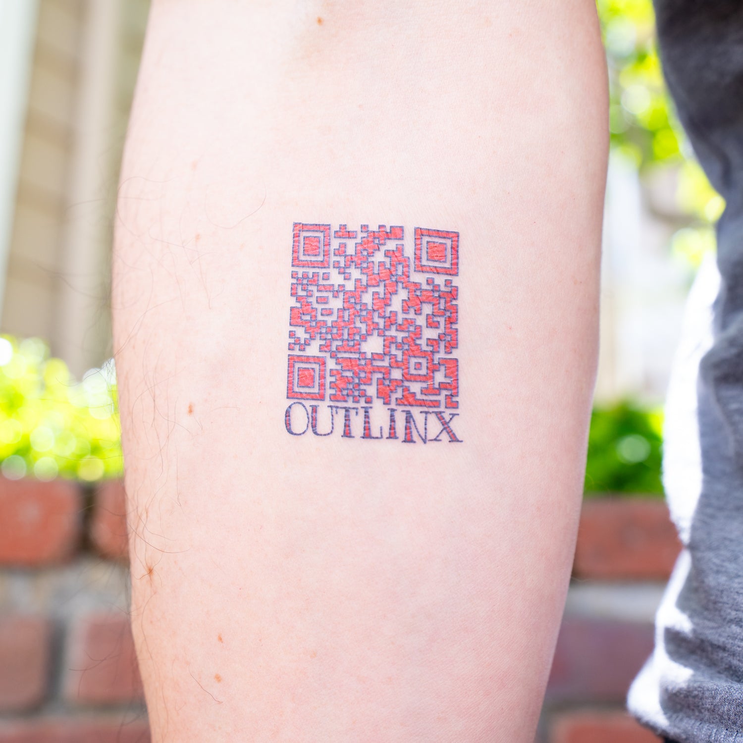 G R Code Tattoo Qr Code Temporary Tattoo Change QR Tattoo Link QR Code Temporary