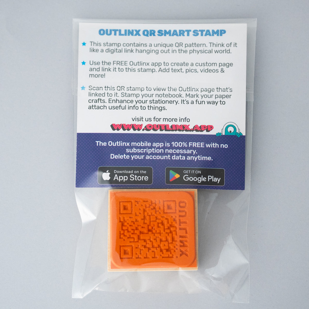 Outlinx QR Smart Stamp - Large